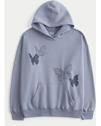 Hollister - Hollister Feel Good Oversized Butterfly Graphic Hoodie - Lyst