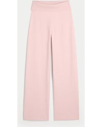 Hollister - Gilly Hicks Sweater-knit Foldover Straight Pants - Lyst