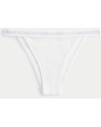Hollister - Gilly Hicks Ribbed Cotton Blend Cheeky Underwear - Lyst