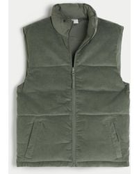 Hollister - Reversible Corduroy Puffer Vest - Lyst