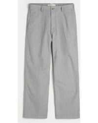 Hollister - Baggy-Hose aus Leinenmischung mit Flex-Bund - Lyst