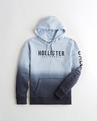 hollister ombre logo hoodie