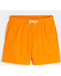 Hollister - Mid-thigh Volley Swim Trunks - Lyst