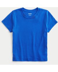 Hollister - 100% Cotton Crew Baby Tee - Lyst