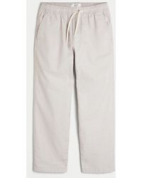 Hollister - Linen-blend Loose Pull-on Pants - Lyst