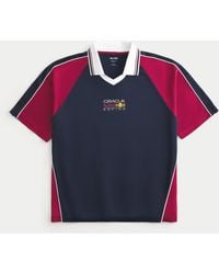 Hollister - Boxy Oracle Red Bull Racing Graphic Soccer Jersey - Lyst