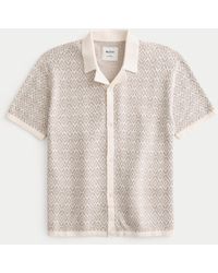 Hollister - Short-sleeve Sweater Shirt - Lyst