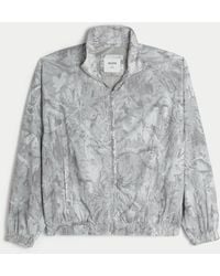 Hollister - Camo Zip-up Windbreaker Jacket - Lyst