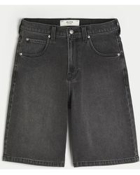Hollister - Star Applique Super Baggy Jean Shorts - Lyst