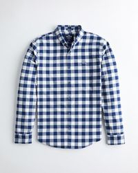 hollister stretch oxford muscle fit shirt