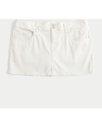 Hollister - Low-rise Shine Butterfly Twill Mini Skort - Lyst
