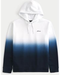 Hollister - Relaxed Ombre Logo Hoodie - Lyst