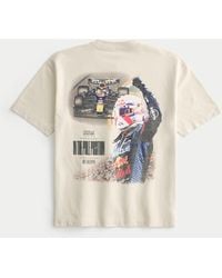Hollister - Boxy Heavyweight Oracle Red Bull Racing Graphic Tee - Lyst