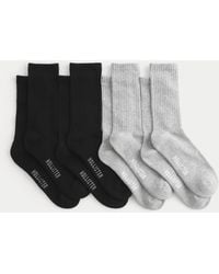 Hollister - Logo Crew Socks 4-pack - Lyst