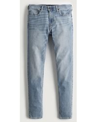 Hollister Light Wash Super Skinny Jeans - Blue