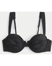 Hollister - Ribbed Ruched Balconette Bikini Top - Lyst