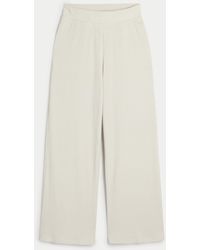 Hollister - Cozy Ribbed Wide-leg Pants - Lyst