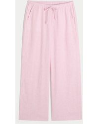 Hollister - Baggy Hose zum Hineinschlüpfen aus Leinenmischung - Lyst