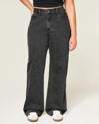Hollister - Curvy High Rise Baggy Jeans - Lyst