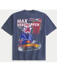 Hollister - Boxy Heavyweight Oracle Red Bull Racing Graphic Tee - Lyst