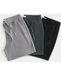 Hollister - Above-the-knee Baggy Fleece Logo Shorts 3-pack - Lyst