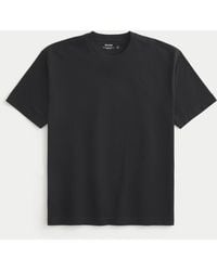 Hollister - Boxy Heavyweight Cotton Crew T-shirt - Lyst