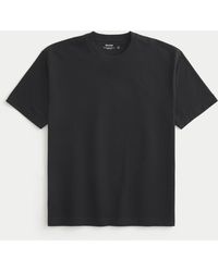 Hollister - Boxy Heavyweight Cotton Crew T-shirt - Lyst