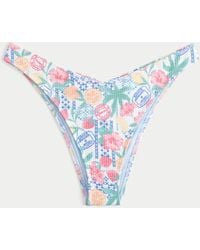 Hollister - Geripptes Super Cheeky Bikini-Unterteil - Lyst