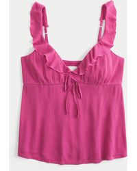 Hollister - Easy Ruffle Tank - Lyst