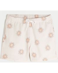 Hollister - Mid-thigh Seersucker Swim Trunks - Lyst