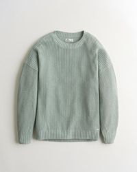 hollister oversized henley sweatshirt