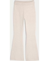 Hollister - Gilly Hicks Sweater-knit Foldover Waist Flare Pants - Lyst