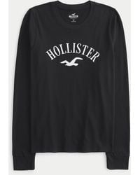 Hollister - Long-sleeve Logo Graphic Tee - Lyst