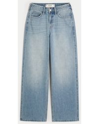Hollister - High Rise Baggy Jeans in mittlerer Waschung - Lyst