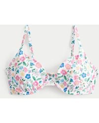 Hollister - Curvy-Bikinioberteil mit tiefem Ausschnitt und Bügeln - Lyst