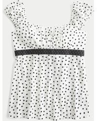 Hollister - Easy Satin Tie Babydoll Top - Lyst