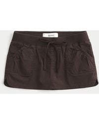 Hollister - Hollister Remi Poplin Micro Mini Skort - Lyst