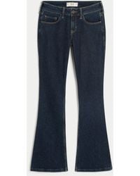Hollister - Low-rise Dark Wash Bootcut Jeans - Lyst