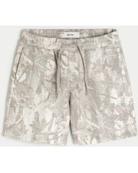 Hollister - Above-the-knee Baggy Fleece Camo Shorts - Lyst