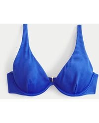 Hollister - High Apex Ribbed Underwire Bikini Top - Lyst