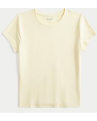 Hollister - Seamless Fabric Crew Baby Tee - Lyst