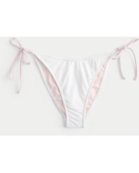 Hollister - Graphic Side-tie Cheeky Bikini Bottom - Lyst