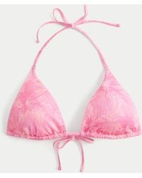 Hollister - Rib Multi-way Triangle Bikini Top - Lyst
