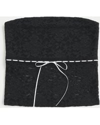 Hollister - All-over Lace Tube Top - Lyst