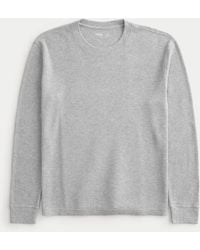 Hollister - Long-sleeve Waffle Crew T-shirt - Lyst