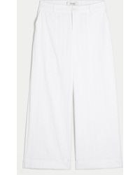 Hollister - Hollister Livvy Eyelet Low-rise Wide-leg Pants - Lyst