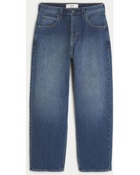 Hollister - Dark Wash Skater Baggy Jeans - Lyst
