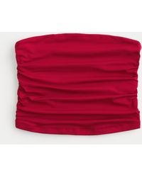 Hollister - Ruched Seamless Fabric Tube Top - Lyst