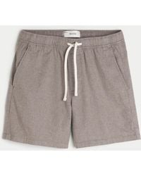 Hollister - Baumwollshorts zum Hineinschlüpfen, reicht bis zur Mitte des Oberschenkels - Lyst
