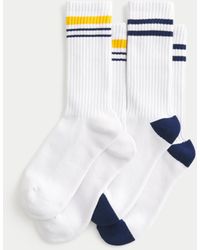 Hollister - Gestreifte Crew-Socken im 2er-Pack - Lyst